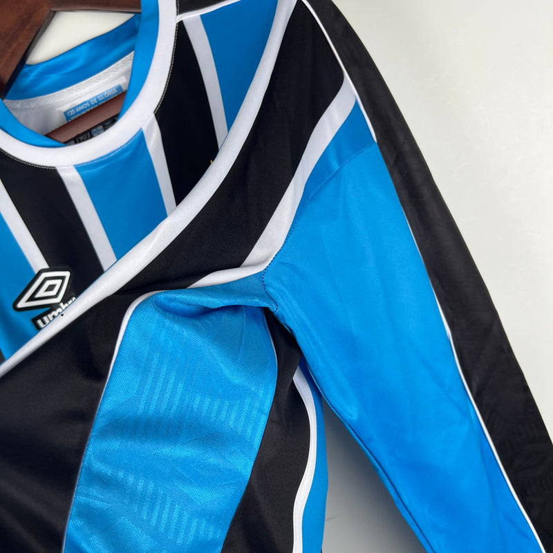 Camisa Grêmio Home Manga Comprida - Umbro 24/25 - Versão Torcedor - Lançamento