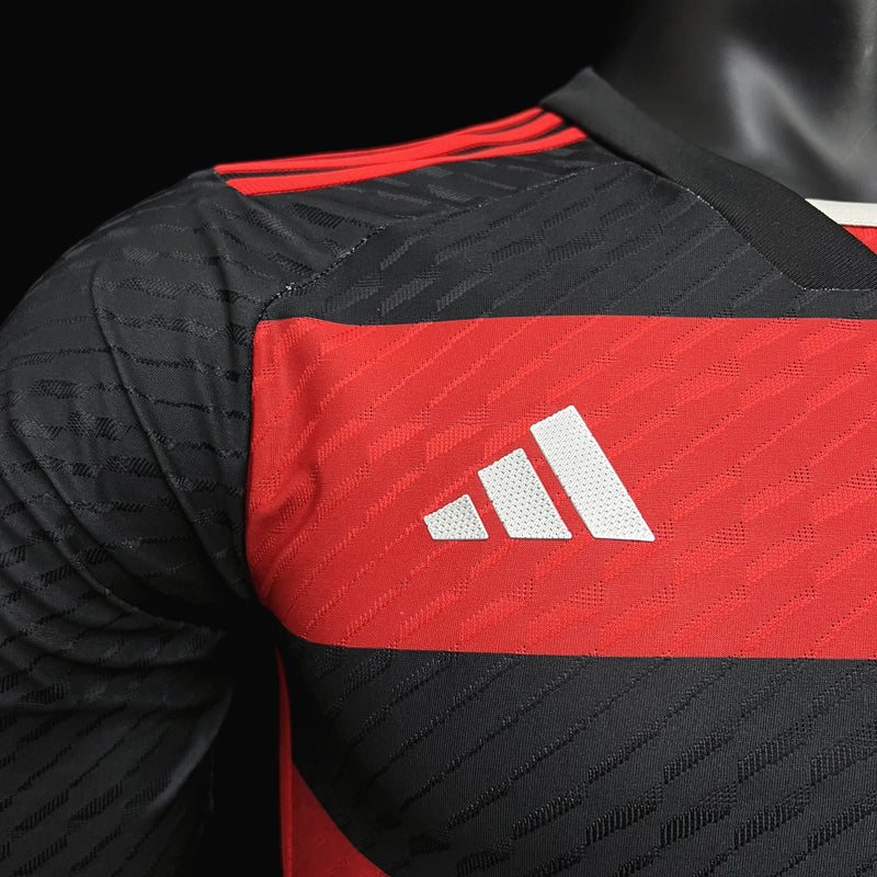 Camisa Flamengo Home Adidas 24/25 - Manga Comprida - Versão Jogador