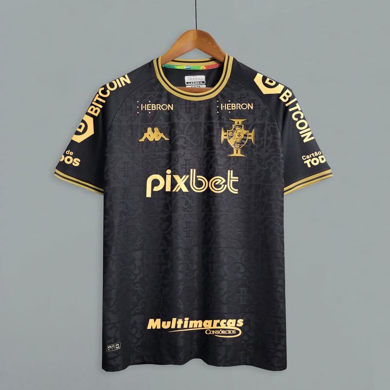 Camisa Vasco Da Gama Third Edição Especial Black 23/24 - Versão Torcedor + Patrocinadores