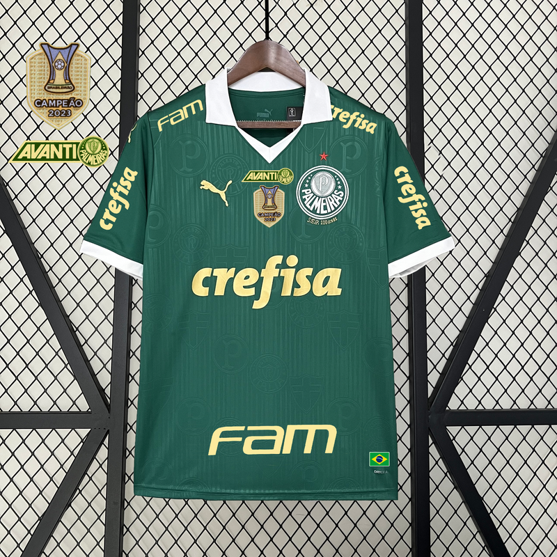 Camisa Palmeiras Home Puma 24/25 - Versão Torcedor - Todos Patrocinadores + Patch