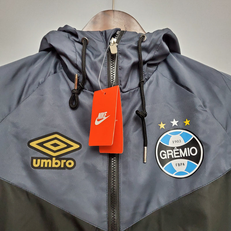 Jaqueta Corta Vento Grêmio 21/22 Umbro Masculina - Preto