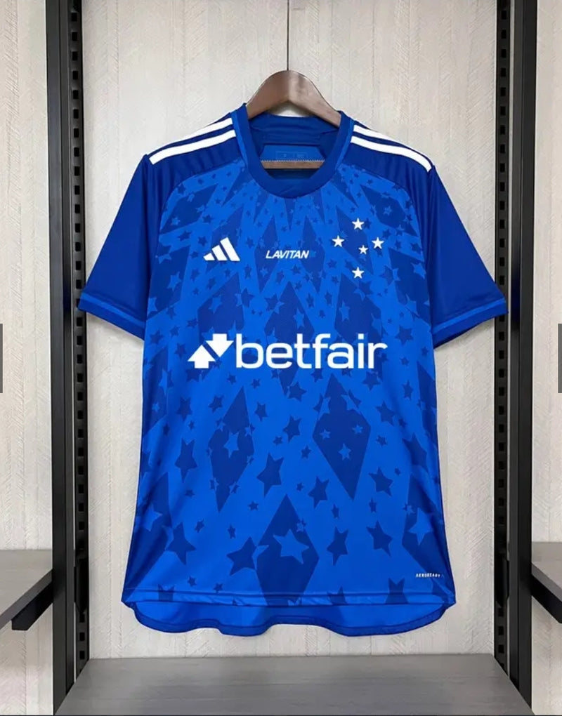 Camisa Cruzeiro Home 24/25 - Adidas Torcedor Masculina + patrocinadores - Lançamento