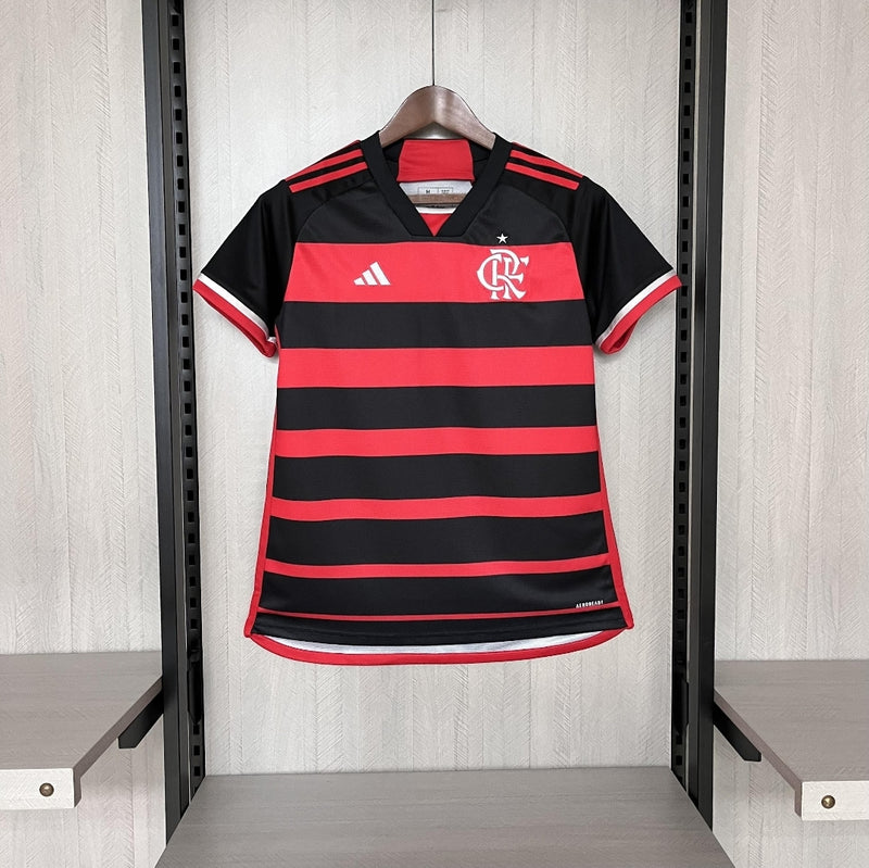 Camisa Flamengo Home Adidas Feminina 24/25 - Versão Torcedor