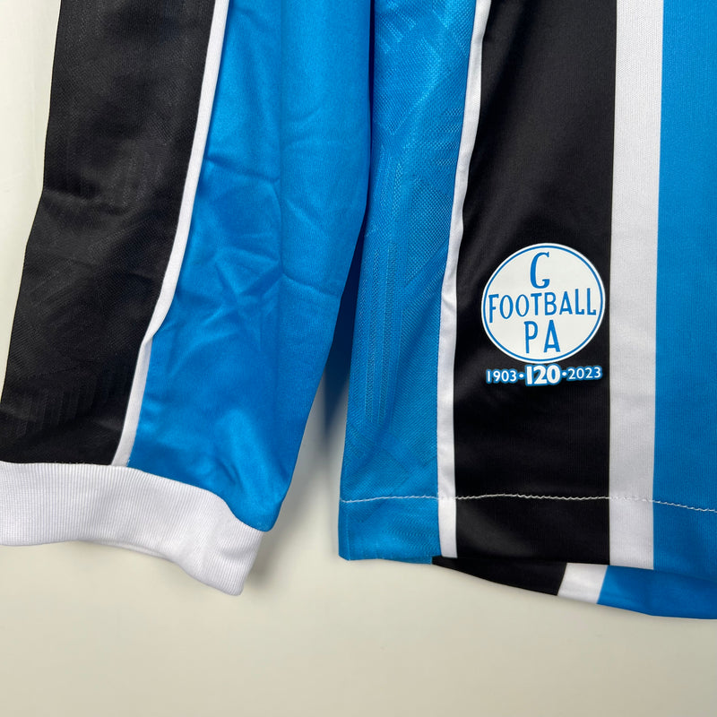 Camisa Grêmio Home Manga Comprida - Umbro 24/25 - Versão Torcedor - Lançamento