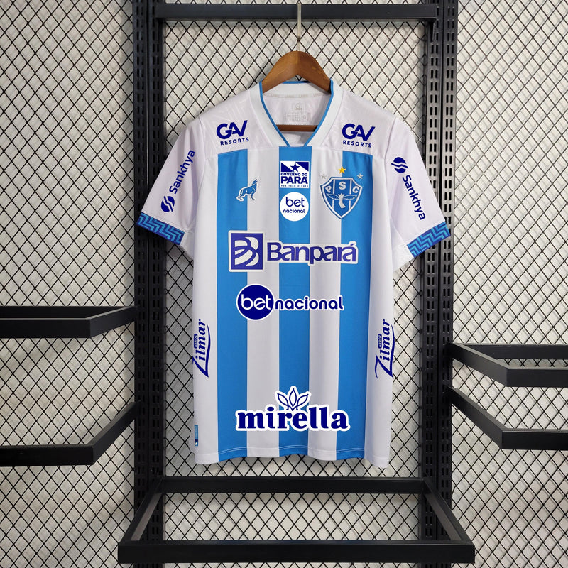 Camisa Paysandu Home 23/24 - Torcedor Masculina + Todos Patrocinadores