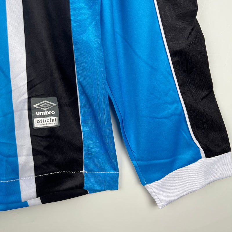 Camisa Grêmio Home Manga Comprida - Umbro 24/25 - Versão Torcedor - Lançamento