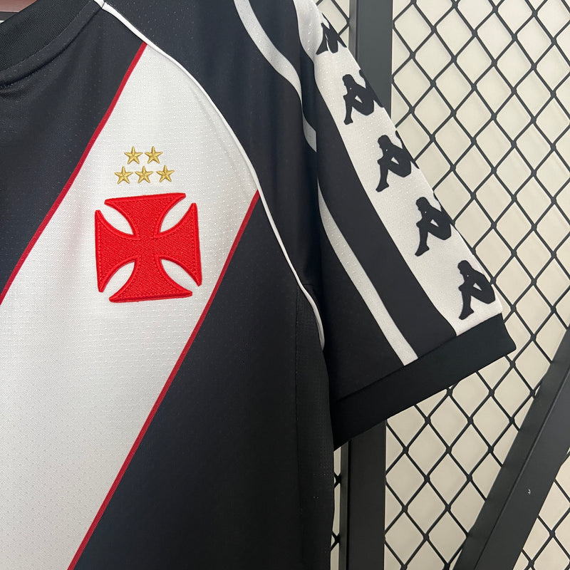 Camisa Vasco da Gama Preta Kappa 24/25 - Versão Torcedor